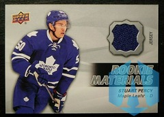 2014-15 Upper Deck Rookie Materials #RM34 Stuart Percy Toronto Maple Leafs